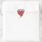 Herzbrecher Runder Aufkleber (Tasche)
