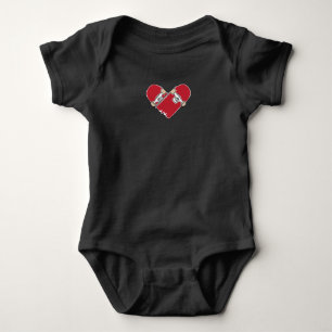 Herzbrett Baby Strampler