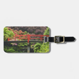 Herzbrücke mit blühenden Rhododendren, Gepäckanhänger