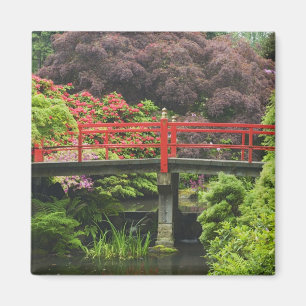 Herzbrücke mit blühenden Rhododendren, Magnet