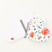 Herzbuch mit Aquarellfarben-Blume Notizblock (Innenseite)