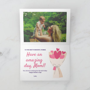 Herzbukett Glückliche Muttertagskarte Karte