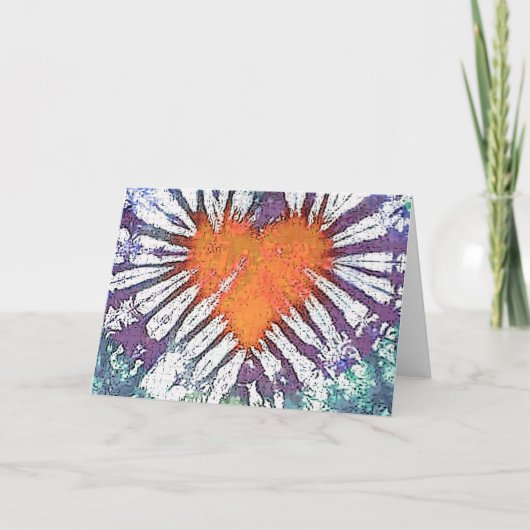 Herzburst Feiertagskarte (Vorderseite)