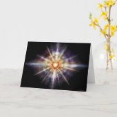 Herzburst Karte (Gelbe Blume)