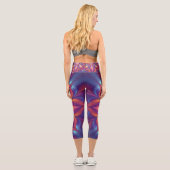Herzchakra  capri leggings (Rückseite)