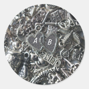Herzcharakter Runder Aufkleber