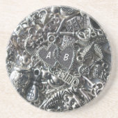 Herzcharakter Sandstein Untersetzer (Vorne)