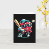 Herzchen Baseball Boys Kinder Baseball Valentin Karte (Gelbe Blume)
