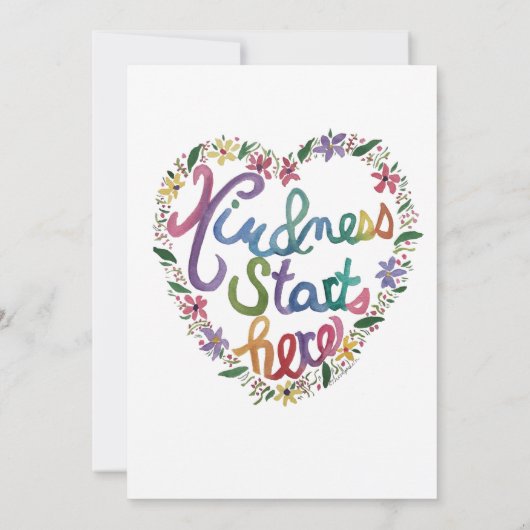 Herzchen Dankeskarte (Rückseite)