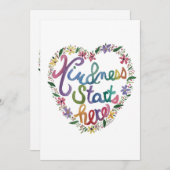 Herzchen Dankeskarte (Vorne/Hinten)