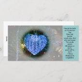 Herzchen Feiertagskarte (Vorne/Hinten)