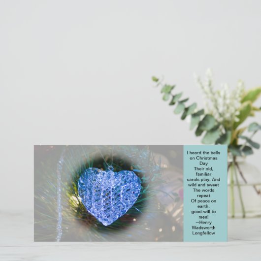 Herzchen Feiertagskarte (Stehend Vorderseite)