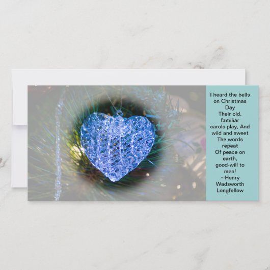 Herzchen Feiertagskarte (Vorderseite)