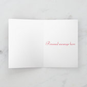 Herzchen Glücklicher Valentinstag Feiertagskarte (Innenseite)