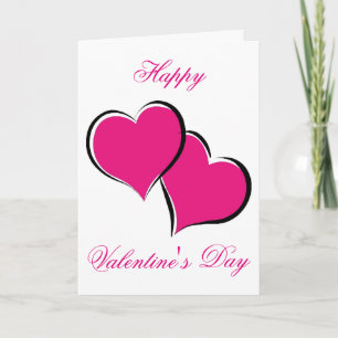 Herzchen Glücklicher Valentinstag Feiertagskarte