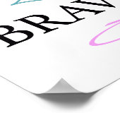 Herzchen, Herzenslust, tapfere Soul Wall Art Poster (Ecke)