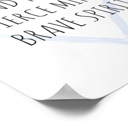 Herzchen, Herzenslust, tapferer Geist Poster (Ecke)