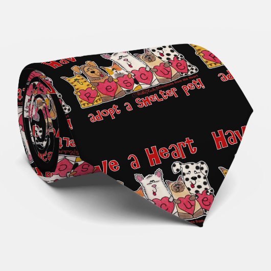 Herzchen Krawatte (Gerollt)