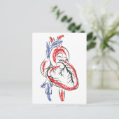 Herzchen Postkarte (Stehend Vorderseite)