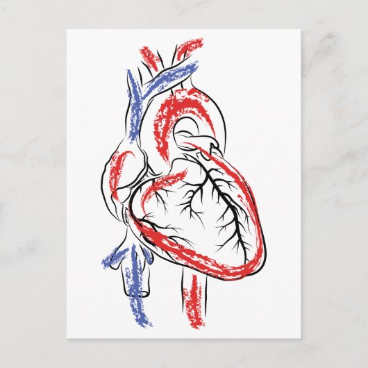 Herzchen Postkarte (Vorderseite)