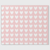 Herzchen Rosa Geburtstag Geschenkpapier (Flach)