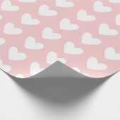 Herzchen Rosa Geburtstag Geschenkpapier (Ecke)