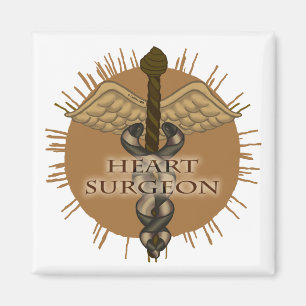 Herzchirurg Caduceus Magnet