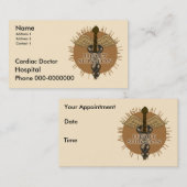 Herzchirurg Terminkarte (Vorne/Hinten)