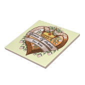 Herzdame-Geschenkbox Fliese (Seite)