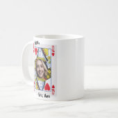 Herzdame-Mama-Foto personalisierte Kaffeetasse (Vorderseite Links)