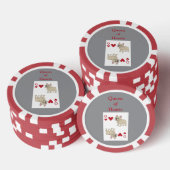 Herzdame Pokerchips (Stapel)