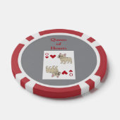 Herzdame Pokerchips (Einzeln)