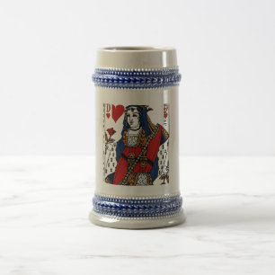 Herzdame - Vintage-Bierkrug Bierglas