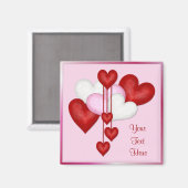 Herzdekor Magnet (Vorderseite/Rückseite)