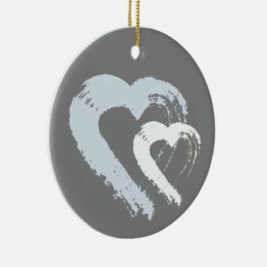 Herzdekoration Keramik Ornament (Rechts)