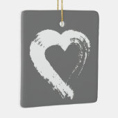 Herzdekoration Keramikornament (Rechts)