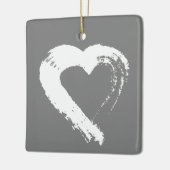 Herzdekoration Keramikornament (Links)