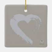 Herzdekoration Keramikornament (Rückseite)