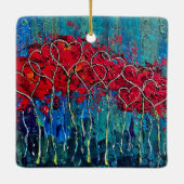 Herzdekoration Keramikornament (Rückseite)