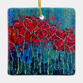 Herzdekoration Keramikornament (Vorderseite)