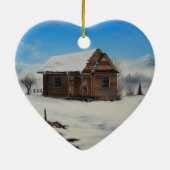 Herzdekoration Keramikornament (Hinten)