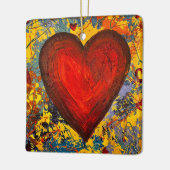 Herzdekoration Keramikornament (Links)