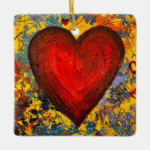 Herzdekoration Keramikornament (Vorderseite)
