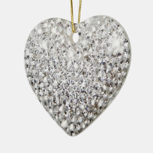 Herzdekoration Keramikornament (Links)