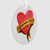 Herzdekoration Ornament (Vorderseite)