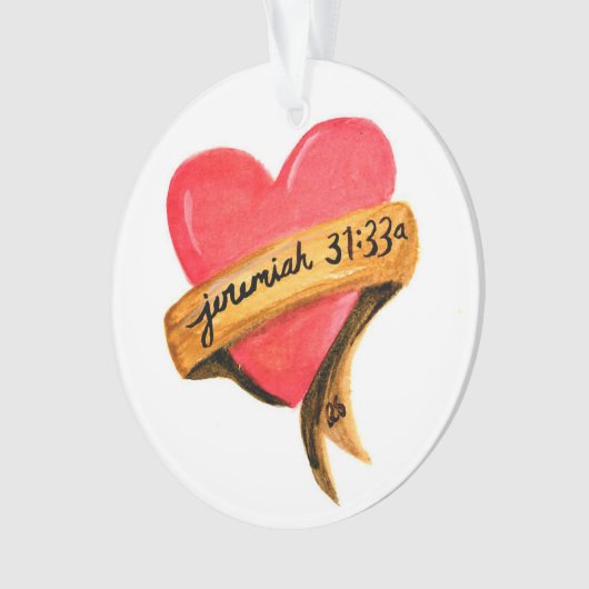 Herzdekoration Ornament (Vorderseite)