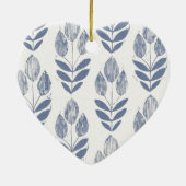 Herzdekoration - Tulips aus Amsterdam Keramik Ornament (Hinten)