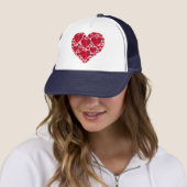 Herzdesign-98 Truckerkappe (Beispiel)