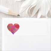 HERZDESIGN-ADRESSE-ETIKETT niedlich abstrakt (Insitu)