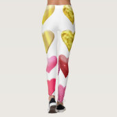 Herzdesign All-Over-Print-Leggings Stilvoll Leggings (Rückseite)